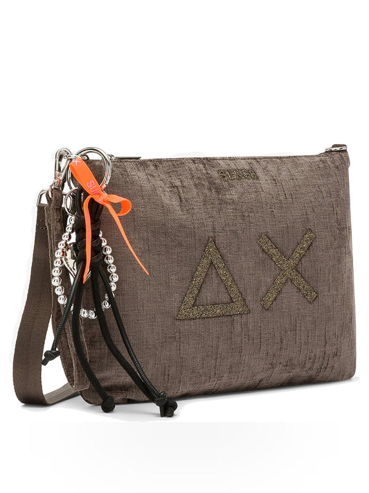 Sun68 Pochette Velvet - Borse Donna - Tortora