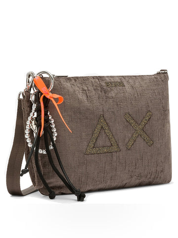 Sun68 Pochette Velvet - Borse Donna - Tortora