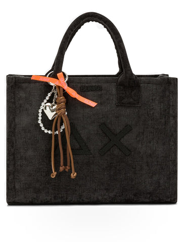 Sun68 Cali Midi Bag Velvet - Borsa Donna - Nero