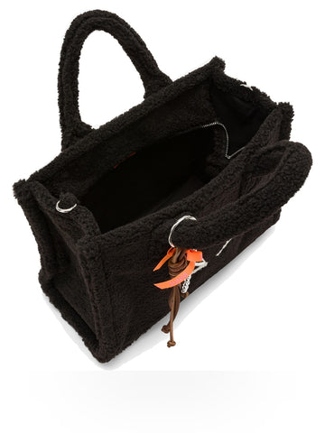 Sun68 Cali Midi Bag Teddy - Borsa Donna - Nero