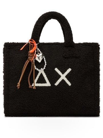 Sun68 Cali Midi Bag Teddy - Borsa Donna - Nero