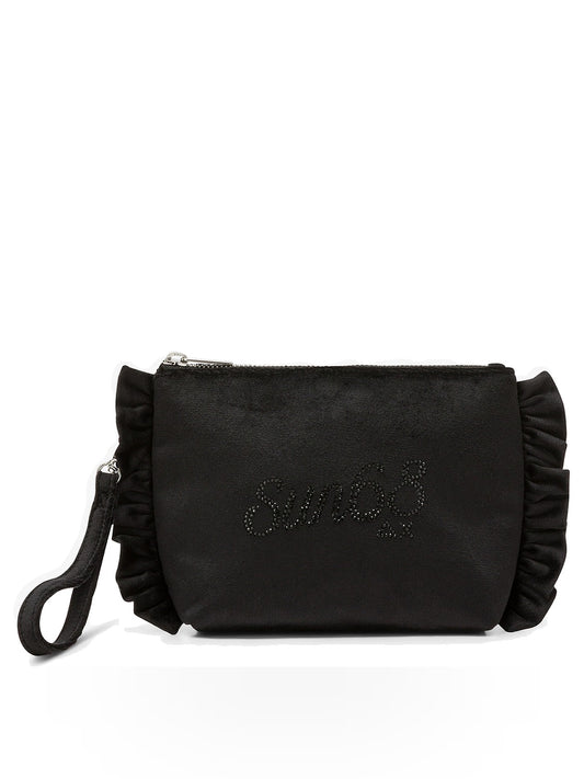 Sun68 Mini Pouch Rouches Chenille - Borse Donna - Nero