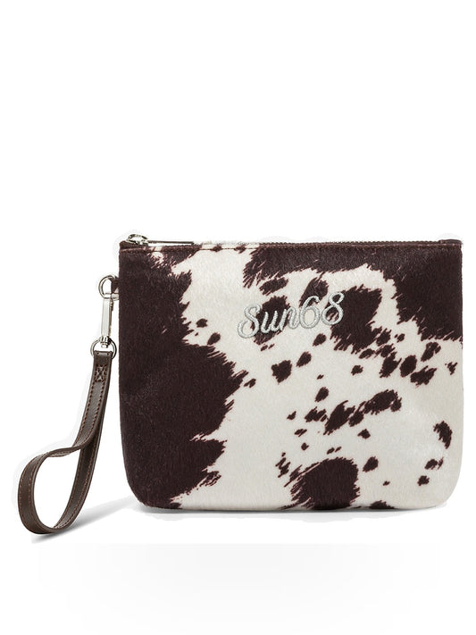 Sun68 Mini Pouche Animalier - Borse Donna - Cacao/Bianco