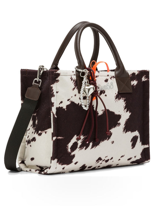 Sun68 Cali Midi Bag Animalier - Borse Donna - Cacao/bianco