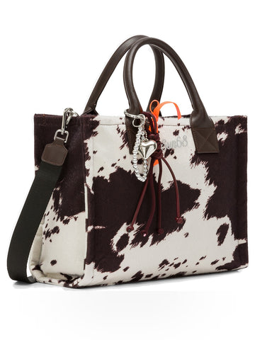 Sun68 Cali Midi Bag Animalier - Borse Donna - Cacao/bianco
