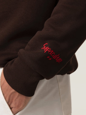 SuperCulture Felpa St. Moritz Ski Club - Felpe Uomo - Moro
