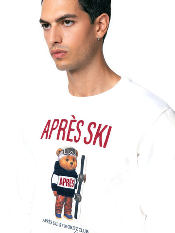 SuperCulture Felpa Apres Ski St Moritz Club - Felpe Uomo - Bianco