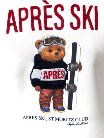 SuperCulture Felpa Apres Ski St Moritz Club - Felpe Uomo - Bianco