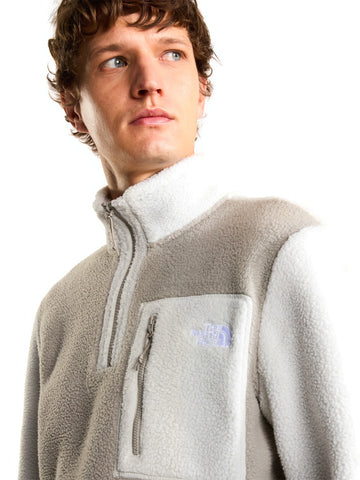 The North Face Felpa Pile Yumiori 1/4 Zip - Felpe Uomo - Stone Slab