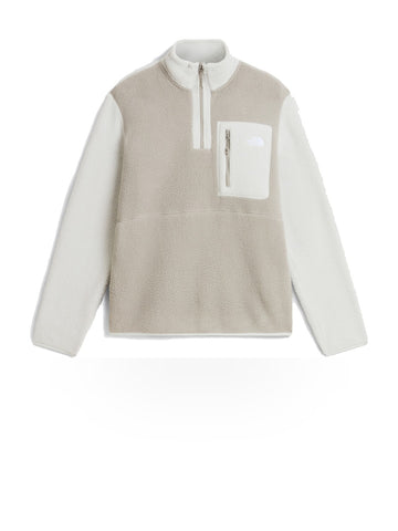 The North Face Felpa Pile Yumiori 1/4 Zip - Felpe Uomo - Stone Slab