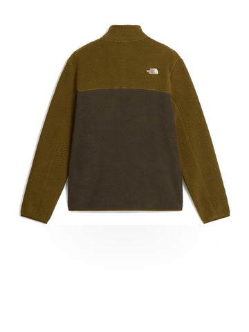 The North Face Felpa Pile Yumiori 1/4 Zip - Felpe Uomo - New Taupe Green