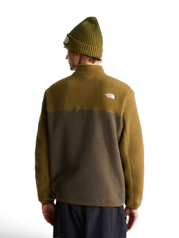 The North Face Felpa Pile Yumiori 1/4 Zip - Felpe Uomo - New Taupe Green