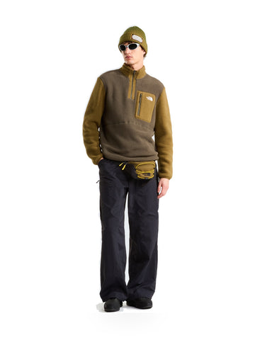 The North Face Felpa Pile Yumiori 1/4 Zip - Felpe Uomo - New Taupe Green