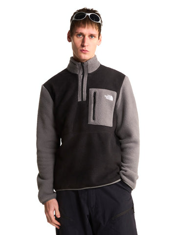 The North Face Felpa Pile Yumiori 1/4 Zip - Felpe Uomo - Tnf Black