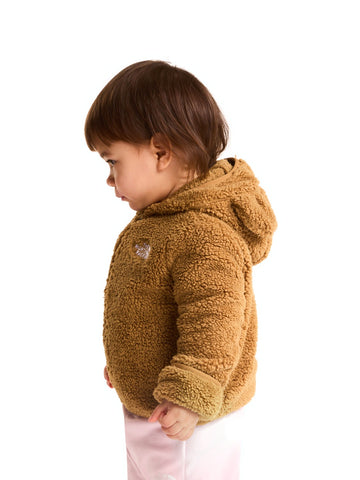 The North Face Baby Campshire F/Z Hoodie - Felpe Bambino - Teddy Brown