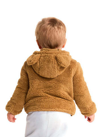 The North Face Baby Campshire F/Z Hoodie - Felpe Bambino - Teddy Brown
