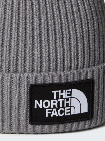 The North Face Kids Tnf Logo Box Cuffed Beanie - Cappelli Bambino - Grigio