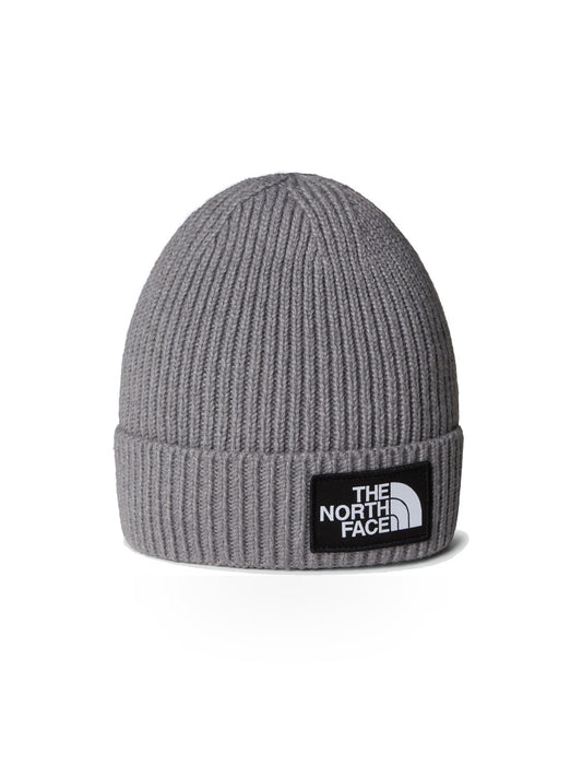 The North Face Kids Tnf Logo Box Cuffed Beanie - Cappelli Bambino - Grigio