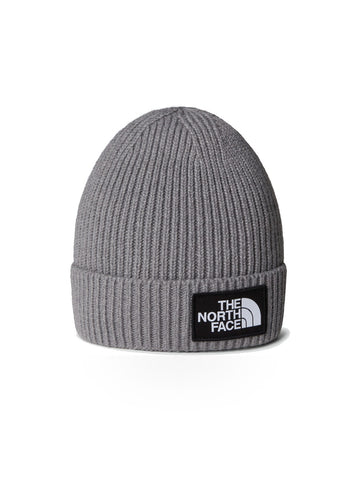 The North Face Kids Tnf Logo Box Cuffed Beanie - Cappelli Bambino - Grigio