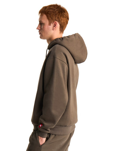 The North Face Tnf Red Box Hoodie - Felpe Uomo - New Taupe Green