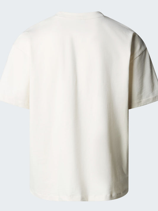 The North Face TNF Red Box S/S Tee - T-Shirt Uomo - White Dune
