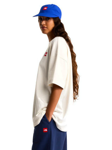 The North Face TNF Red Box S/S Tee - T-Shirt Uomo - White Dune