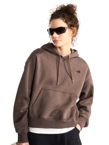 The North Face W Tnf Essential Simple Dome Boxy Os Hood - Felpe Donna - Marrone