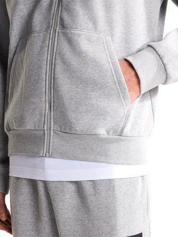 The North Face Evo Box Half Dome Full Zip - Felpe Uomo - TNF Pale Grey Heather