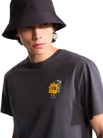 The North Face Gear Up Get Out Rlx Ss Tee - T-Shirt Uomo - Grigio Antracite