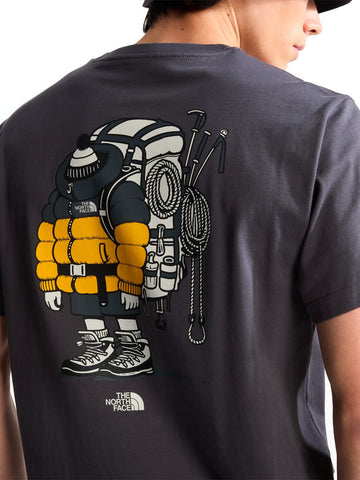 The North Face Gear Up Get Out Rlx Ss Tee - T-Shirt Uomo - Grigio Antracite
