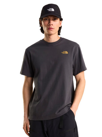 The North Face Stone Logo Rlx Ss Tee - T-Shirt Uomo - Grigio Antracite