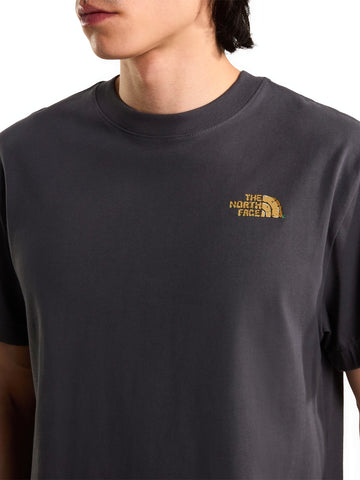 The North Face Stone Logo Rlx Ss Tee - T-Shirt Uomo - Grigio Antracite