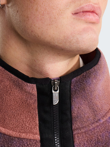 The North Face Tnf Red Box Printed 1/2 Zip Fleece - Felpe Uomo - Grounded Plum