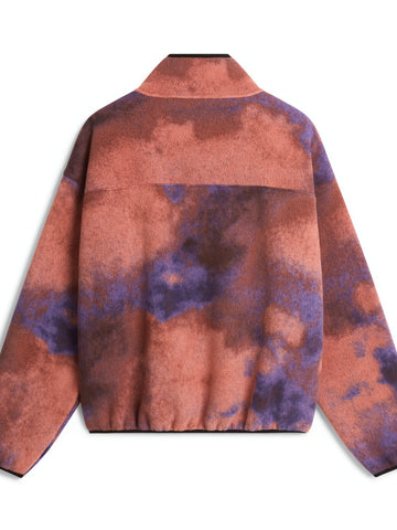 The North Face Tnf Red Box Printed 1/2 Zip Fleece - Felpe Uomo - Grounded Plum