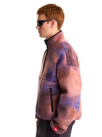 The North Face Tnf Red Box Printed 1/2 Zip Fleece - Felpe Uomo - Grounded Plum