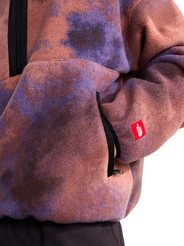 The North Face Tnf Red Box Printed 1/2 Zip Fleece - Felpe Uomo - Grounded Plum