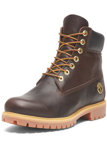 Timberland Prem 6 In Lace Waterproof Bo - Anfibi Uomo - Dk Brn Fg W Blk