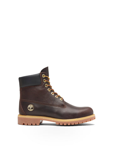 Timberland Prem 6 In Lace Waterproof Bo - Anfibi Uomo - Dk Brn Fg W Blk