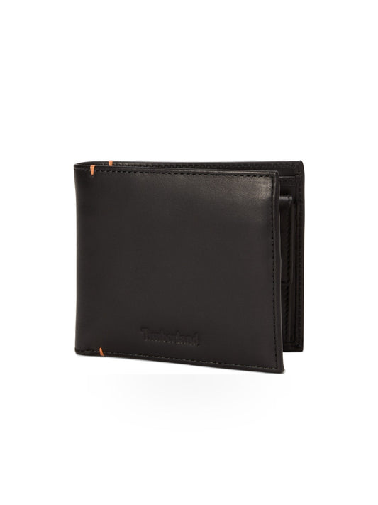 Timberland Riverton Leather Bi-fold Coin Wallet - Portafogli Uomo - Nero