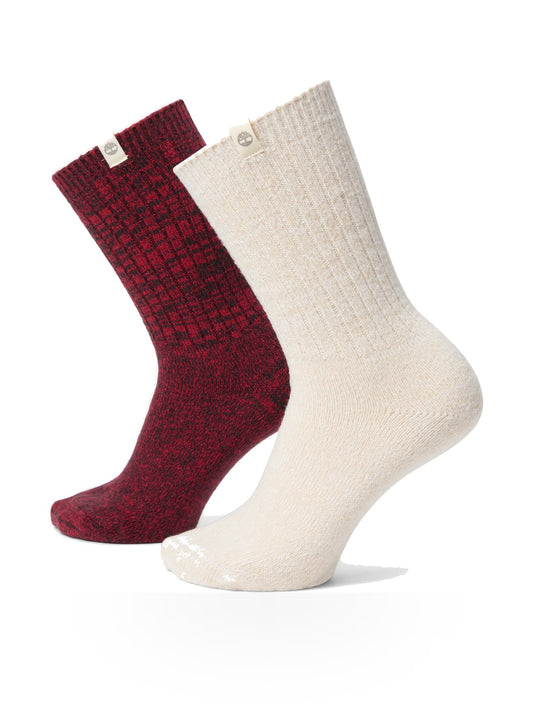 Timberland 2 Pack Cozy Crew Sock - Calzini Uomo - Beige