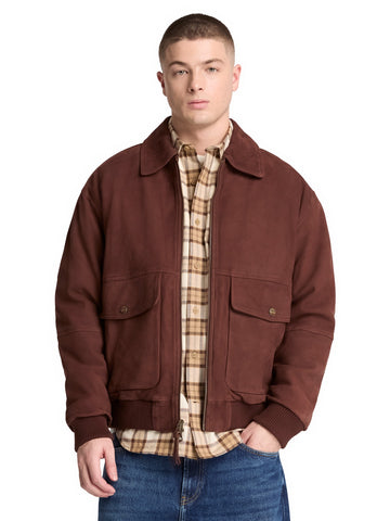 Timberland Leather Bomber - Capospalla Uomo - Chicory Coffee