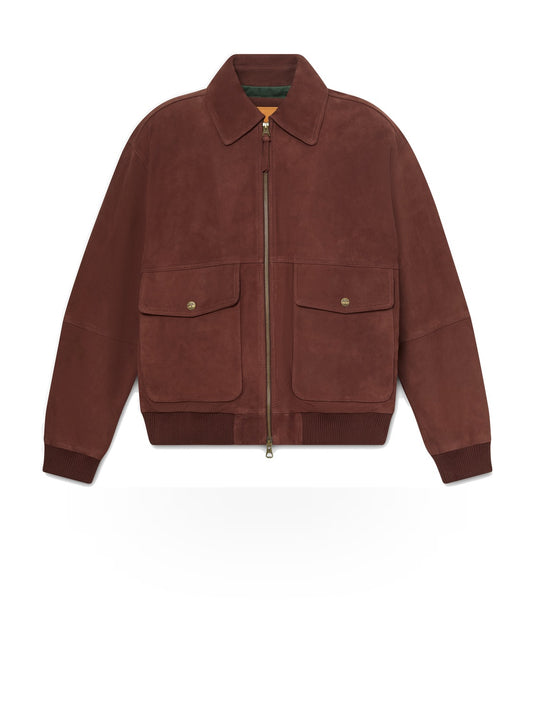 Timberland Leather Bomber - Capospalla Uomo - Chicory Coffee