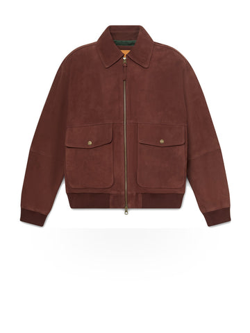 Timberland Leather Bomber - Capospalla Uomo - Chicory Coffee