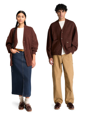 Timberland Phillips Brook Cardigan - Maglieria Uomo - Chicory Coffe H