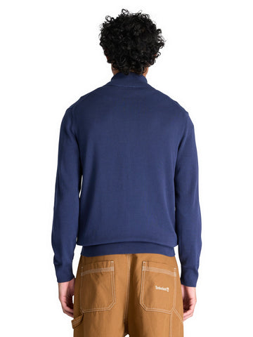 Timberland Williams River Full Zip Sweater - Maglieria Uomo - Naval Academy