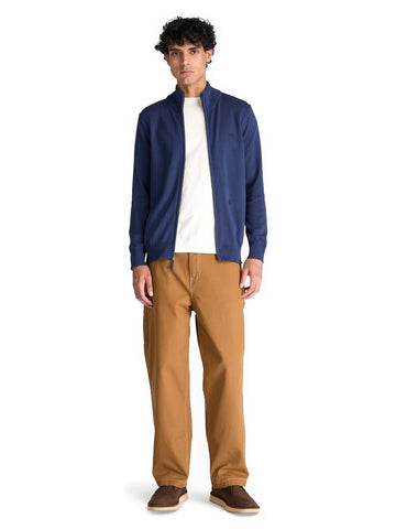Timberland Williams River Full Zip Sweater - Maglieria Uomo - Naval Academy