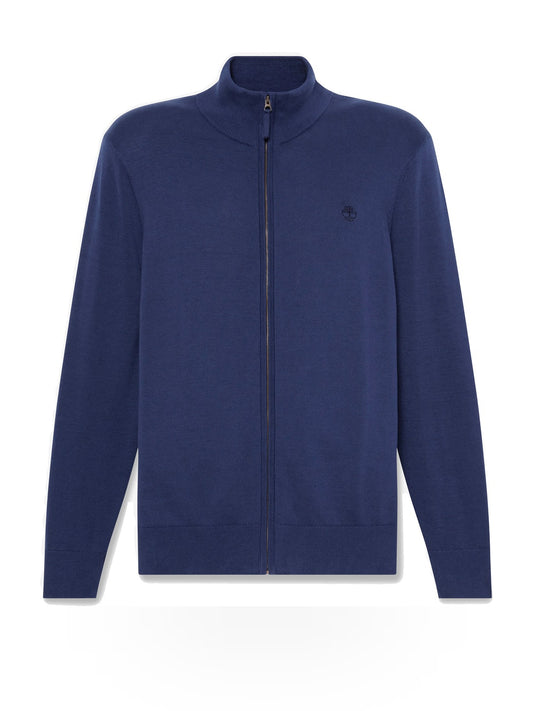 Timberland Williams River Full Zip Sweater - Maglieria Uomo - Naval Academy