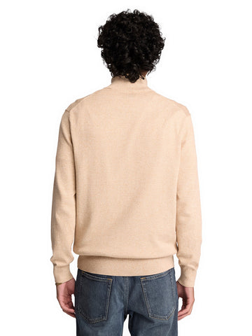 Timberland Williams River Quarter Zip Sweater - Maglieria Uomo - Light Oatmeal Heather