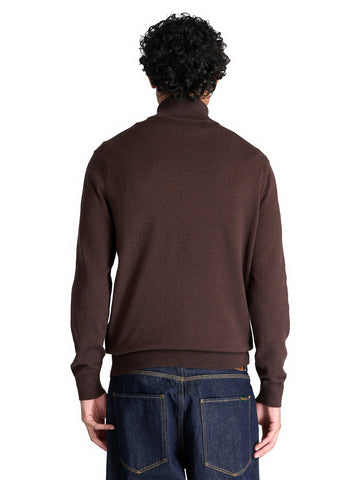 Timberland Williams River Quarter Zip Sweater - Maglieria Uomo - Mole Heather