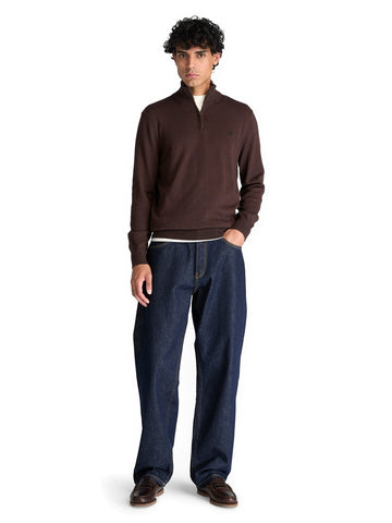 Timberland Williams River Quarter Zip Sweater - Maglieria Uomo - Mole Heather